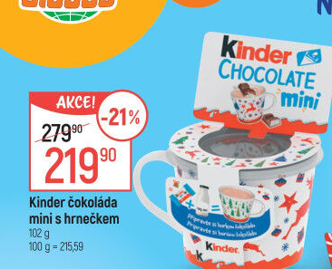 Mini čokoládky Kinder - hrníček