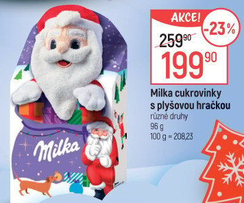 Sladkosti s plyšákem Milka