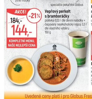Vepřový perkelt s bramboráčky