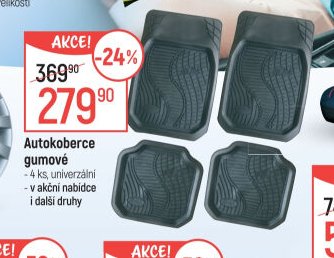 Autokoberce gumové