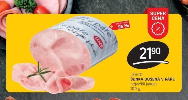 LE&CO ŠUNKA DUŠENÁ V PÁŘE