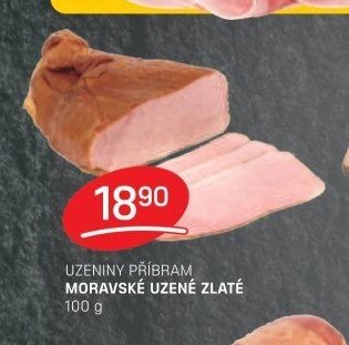 UZENINY PŘÍBRAM MORAVSKÉ UZENÉ ZLATÉ
