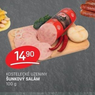 KOSTELECKÉ UZENINY ŠUNKOVÝ SALÁM
