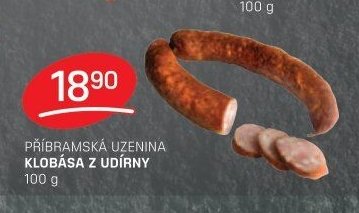 PŘÍBRAMSKÁ UZENINA KLOBÁSA Z UDÍRNY
