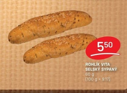 Rohlík Vita selský sypaný