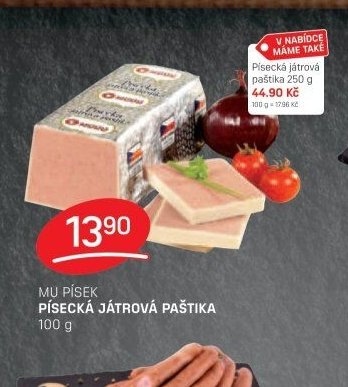 Mu Písek písecká játrová paštika