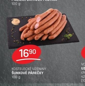 Kostelecké uzeniny šunkové párečky