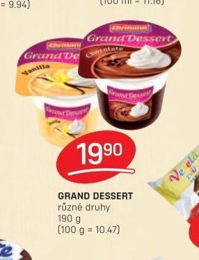 GRAND DESSERT různé druhy 190 g