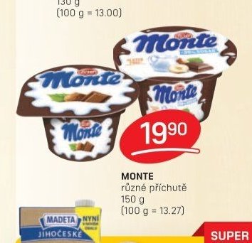 MONTE různé příchutě 150 g
