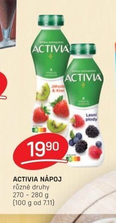 ACTIVIA NÁPOJ různé druhy 270 - 280 g