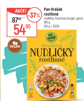 Hrachové nudličky Pan Hrášek Emco