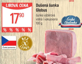 Šunka dušená výběrová Globus