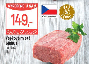 Vepřové mleté maso Globus