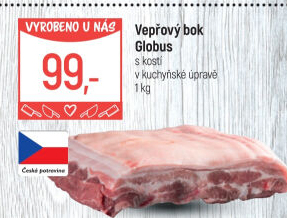 Vepřový bok s kostí Globus