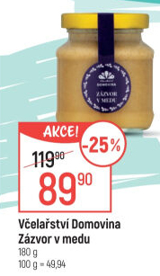 Zázvor v medu Včelařství Domovina