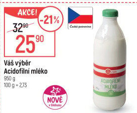 Acidofilní mléko Váš Výběr