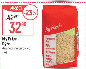 Rýže dlouhozrnná parboiled My Price
