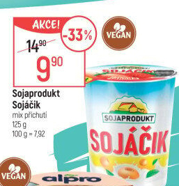 Sójový dezert ochucený Sojačik Soja Produkt