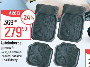 Autokoberce gumové