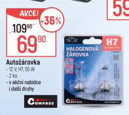Autožárovky halogenové Compass