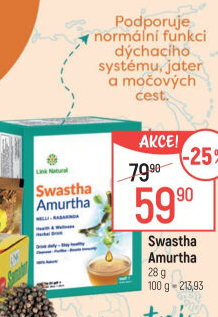 Bylinný nápoj Swastha Amurtha