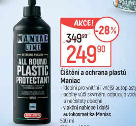 Čištění a ochrana plastů Maniac
