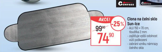 Clona na přední sklo auta