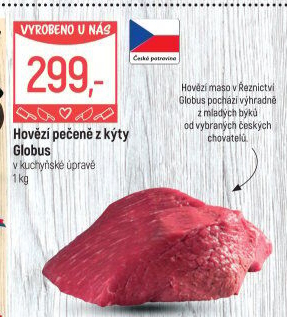 Hovězí pečeně z kýty Globus