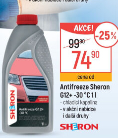 Nemrznoucí chladicí kapalina G12+ Antifreeze Sheron