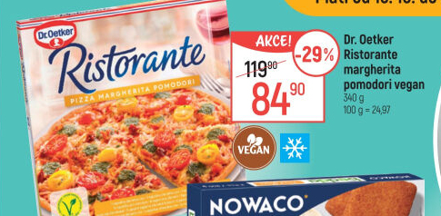 Pizza mražená Ristorante Vegan Dr. Oetker