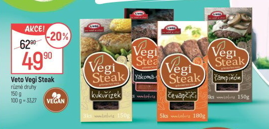 Produkty Vegi Steak Veto