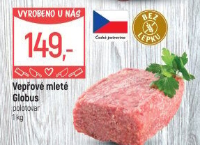 Vepřové mleté maso Globus