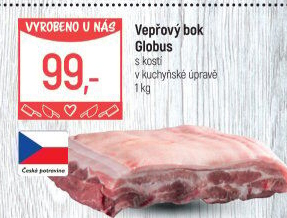 Vepřový bok s kostí Globus