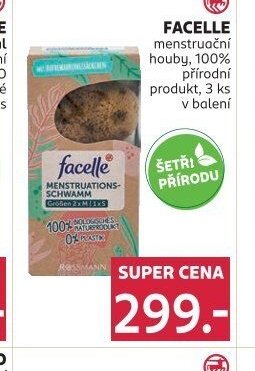FACELLE menstruační houby, 100% přírodní produkt, 3 ks v balení