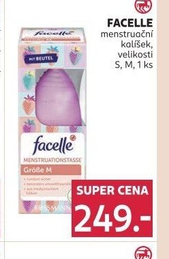FACELLE menstruační kalíšek, velikosti S, M, 1 ks