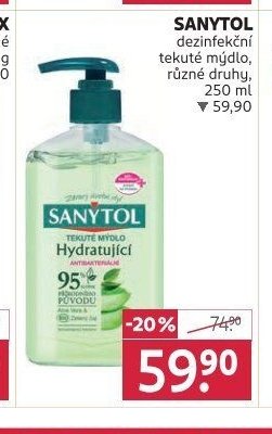 SANYTOL dezinfekční tekuté mýdlo