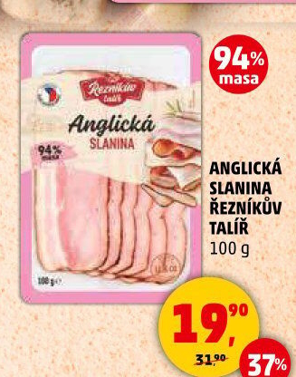 Anglická slanina Řezníkův talíř