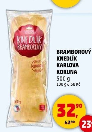 Knedlík bramborový Karlova Koruna