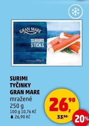 Krabí tyčinky mražené Gran Mare