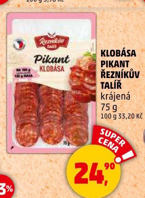 Pikantní klobása Řezníkův talíř