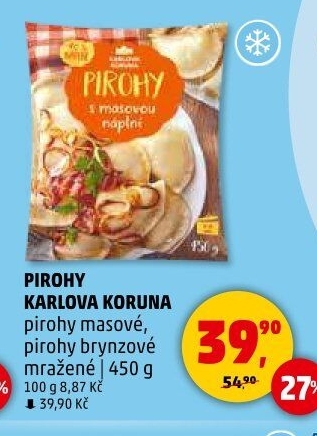 Pirohy mražené Karlova Koruna