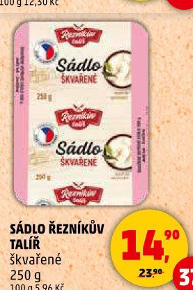 Sádlo škvařené Řezníkův talíř