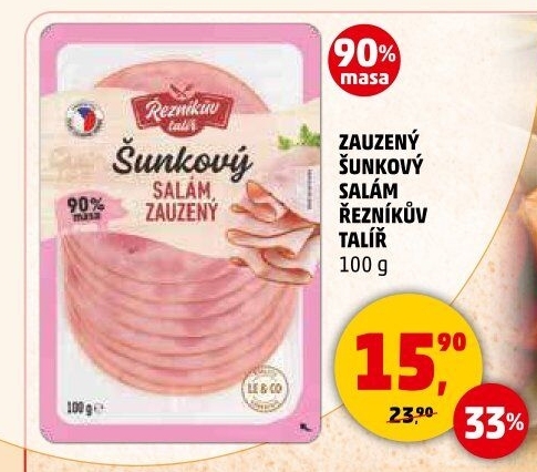 Salám šunkový zauzený Řezníkův talíř