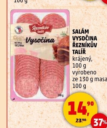 Salám Vysočina Řezníkův talíř