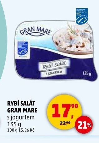 Salát rybí s jogurtem Gran Mare