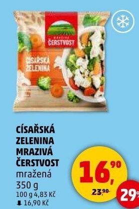 Zelenina císařská mražená Mrazivá Čerstvost