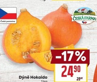 Dýně Hokkaidó Česká farma