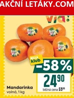 Mandarinky Billa Bonvia