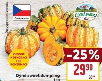 Okrasná dýně Sweet Dumpling Česká Farma