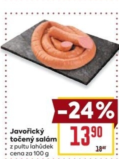 Salám javořický točený